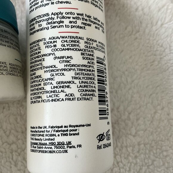 Christophe Robin LOT 2 Travel Cleansing Purifying Scrub + Regenerating Shampoo - Picture 8 of 8